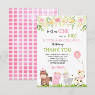 Cartes de remerciement d'anniversaire pour animaux