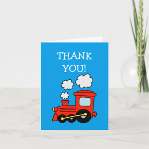Cartes de remerciement d'anniversaire pour train j
