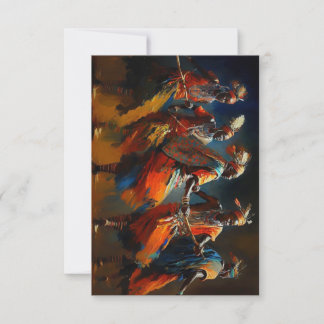 Cartes de remerciement Danse africaine des Massaïs