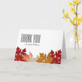 Cartes de remerciement d'automne - Clients profess (Fleur jaune)