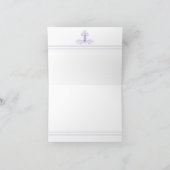Cartes de remerciement de baptême violet pour la p (Intérieur)