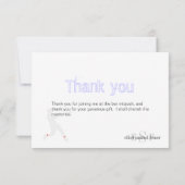 Cartes de remerciement de baseball PixDezines, Pla (Dos)