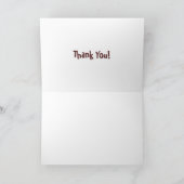 Cartes de Remerciement de Chouette (Intérieur)