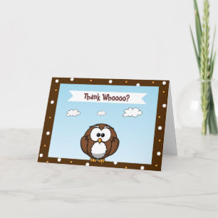 Cartes de Remerciement de Chouette