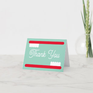 Cartes de remerciement de dentiste avec impression