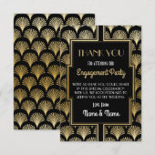 Cartes de remerciement de fiançailles de mariage a (Devant / Derrière)