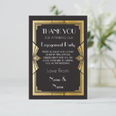 Cartes de remerciement de fiançailles de mariage d (Debout devant)