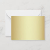 Cartes de remerciement de la calligraphie de scrip (Dos)