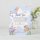 Cartes de remerciement de la sirène illustrée (Debout devant)