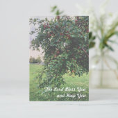 Cartes de remerciement de l'arbre simple (Debout devant)