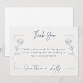 Cartes de remerciement de mariage (Devant / Derrière)