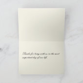 Cartes de remerciement de mariage (Intérieur)