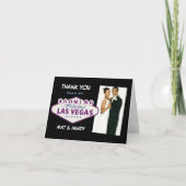 Cartes de remerciement de mariage à Las Vegas (Devant)