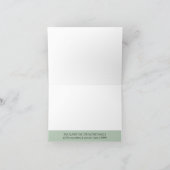 Cartes de remerciement de mariage à motif de feuil (Intérieur)