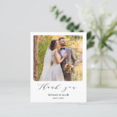 Cartes de remerciement de mariage avec calligraphi (Debout devant)