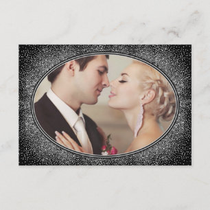 Cartes de remerciement de mariage avec photo vinta