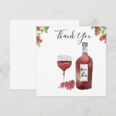 Cartes de remerciement de mariage Benvenuti Italia (Devant / Derrière)