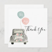 Cartes de remerciement de mariage boho printemps (Devant / Derrière)