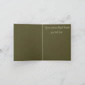 Cartes de remerciement de mariage camouflage de ch (Intérieur)