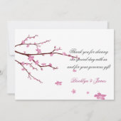 Cartes de remerciement de mariage Cerisier en fleu (Dos)