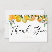 Cartes de remerciement de mariage Citron | Agrumes (Devant)