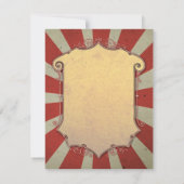 cartes de remerciement de mariage de carnaval (Dos)