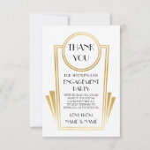 Cartes de remerciement de mariage de fiançailles A (Devant)