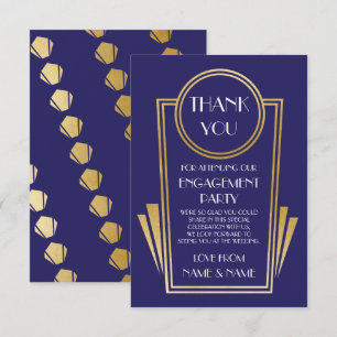 Cartes de remerciement de mariage de fiançailles A