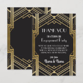 Cartes de Remerciement de Mariage de Fiançailles d (Devant / Derrière)