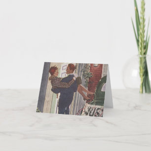 Cartes de remerciement de mariage de style rétro p