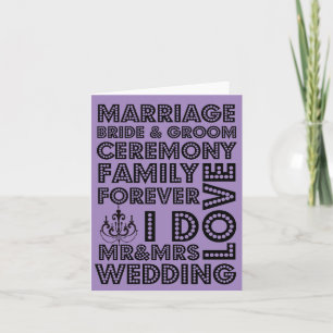 Cartes de remerciement de mariage de style Vegas