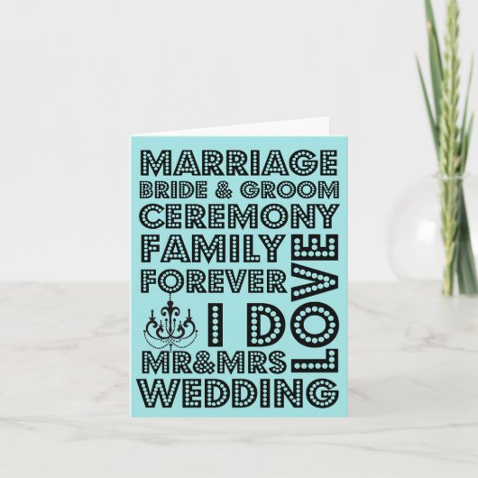 Cartes de remerciement de mariage de style Vegas (Devant)