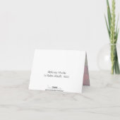 Cartes de remerciement de mariage de vacances au p (Dos)