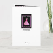 Cartes de remerciement de mariage Demoiselle d'Hon (Dos)