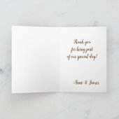 Cartes de remerciement de mariage florales (Intérieur)