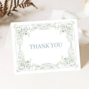 Cartes de remerciement de mariage Hydrangea de fam