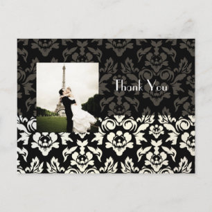 Cartes de remerciement de mariage insérez votre ph