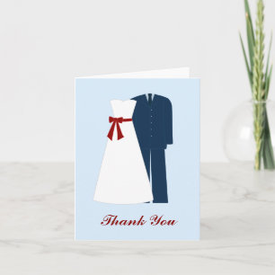 Cartes de remerciement de mariage militaire