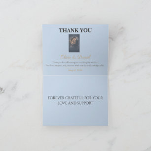 Cartes de remerciement de mariage   Notes de grati