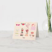 Cartes de remerciement de mariage | Notes élégante (Dos)