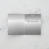 Cartes de remerciement de mariage Paon Violet - Ha (Intérieur)