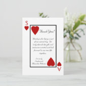 Cartes de remerciement de mariage personnalisées à (Debout devant)