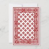 Cartes de remerciement de mariage personnalisées à (Dos)