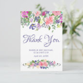 Cartes de remerciement de mariage personnalisées P (Debout devant)