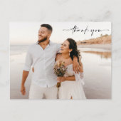 Cartes de remerciement de mariage photo à petit bu (Devant)