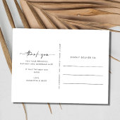 Cartes de remerciement de mariage photo à petit bu