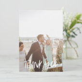 Cartes de remerciement de mariage photo Summer Blu (Debout devant)