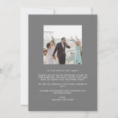 Cartes de remerciement de mariage photo Summer Blu (Dos)