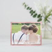 Cartes de remerciement de mariage PixDezines avec (Debout devant)