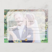 Cartes de remerciement de mariage PixDezines/Luxe (Dos)